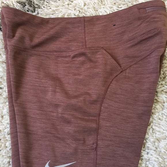 Nike Racer Warm Running Tights Leggings Brown Size L - Picture 8 of 12